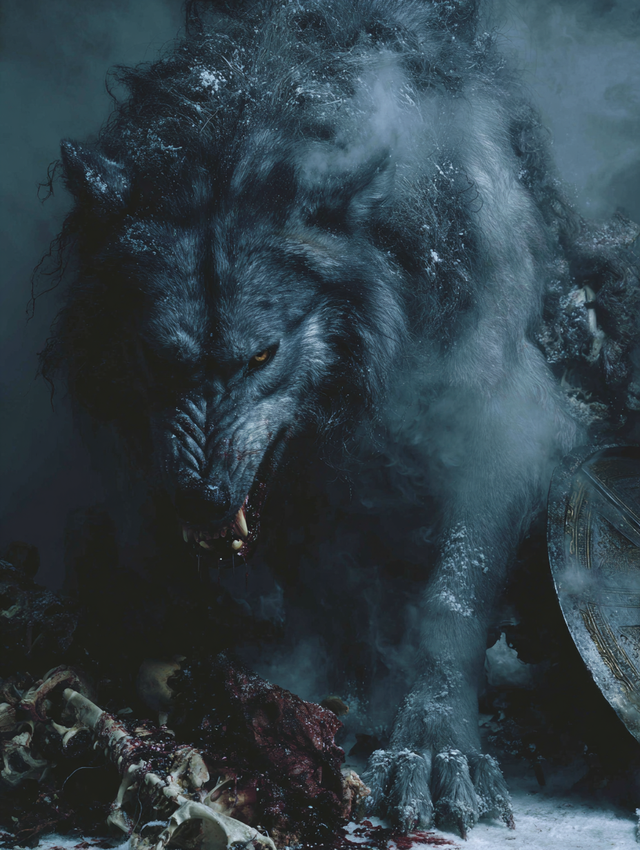 Fenris — the colossal primordial wolf-beast, devourer of gods